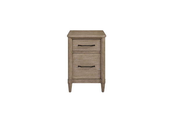 English Elm 2 Drawer Filing Cabinet with Mindi Veneer Finish, Dual Letter & Legal Drawers, Smooth Glides, Sturdy Legs Sand 27.25 L x 23.5 W x 28.25 H B2699P373699