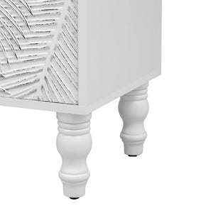 English Elm Vibe 47.2'' Modern Tv Stand - Stylish Media Console With Spacious Storage & Solid Wood Legs For Safety N724P233372K-GIGA