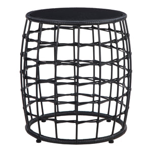 OSP Home Furnishings Cambria Drum Nesting Tables 2 Piece Black