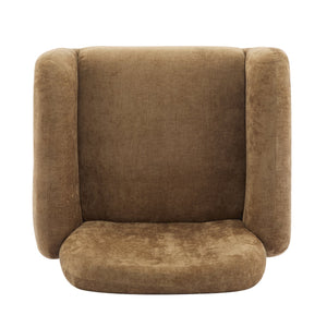 English Elm Christopher Knight Home® - Audrey Ergonomic Armchair with Plush Cushion and Solid Wood Frame for Stylish, Durable Comfort Tan 33.25 L x 29.75 W x 16.75 H N776P291712T