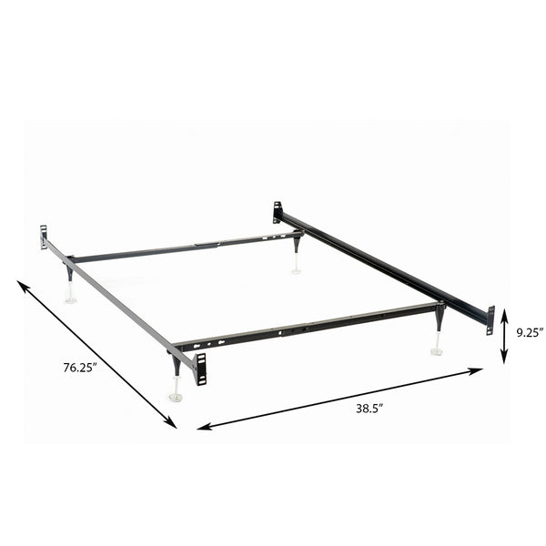 English Elm Renee Convertible Metal Bed Frame Powder Coated Steel Kids or Guest Room Versatile B062P466829