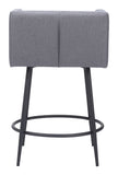 Horbat Counter Stool - Set of 2 Gray 110065 Zuo Modern