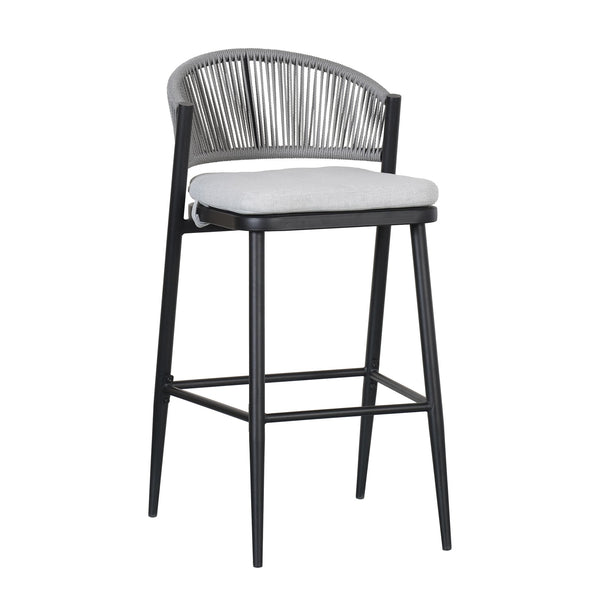 English Elm Christopher Knight Home® - Outdoor 30.25" Barstool Set Of 2 - Stylish Metal Frame & Pe Rattan Backrest For Patio Comfort N772P245120B