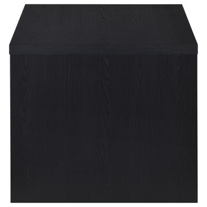 English Elm Nuberg Driftwood Gray Living Room Coffee and End Table Set with Storage Shelves B062S01578