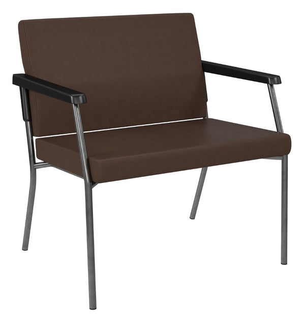 OSP Home Furnishings Bariatric Big and Tall Guest Chair with Reinforced Metal Frame for Waiting Rooms Java BC9603-R102