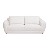 English Elm Sharon 84" Puffy Arm Sofa, Alpaca Off-White Chenille