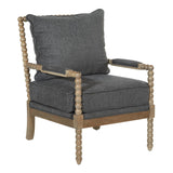 Fletcher Spindle Chair - Classic Design with Deep Cushions for Cozy Relaxation in Your Home Decor