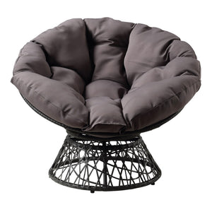 OSP Home Furnishings Papasan Chair Grey
