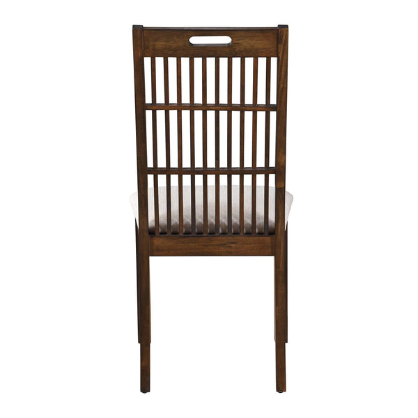 English Elm 2-Piece Rustic Farmhouse Dining Chair Set With Upholstered Seats, Easy Assembly, Solid Wood Frame W2537P214550