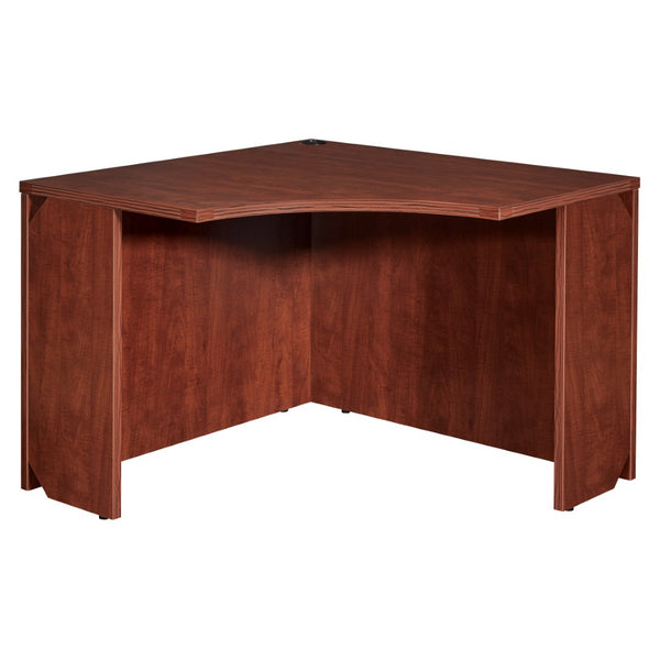 OSP Home Furnishings Corner Desk Shell for Home Office Space Saving Contemporary Workstation with Generous Surface Cherry NAP-83-CHY