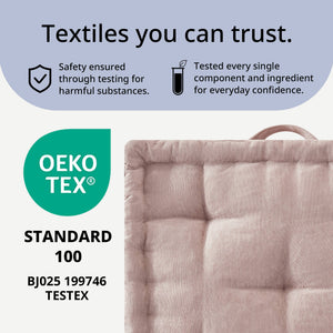 English Elm Poly Chenille Square Floor Pillow Cushion Plush 24x24 Inch Soft Polyester Seat Pad for Cozy Living Spaces Blush 3.22 L x 23.03 W x 12.8 H B035P280522