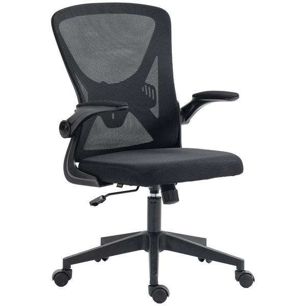 English Elm Vinsetto Ergonomic Mid-Back Mesh Office Chair With Lumbar Support, Adjustable Height & Flip-Up Arms W2225P229361-GIGA