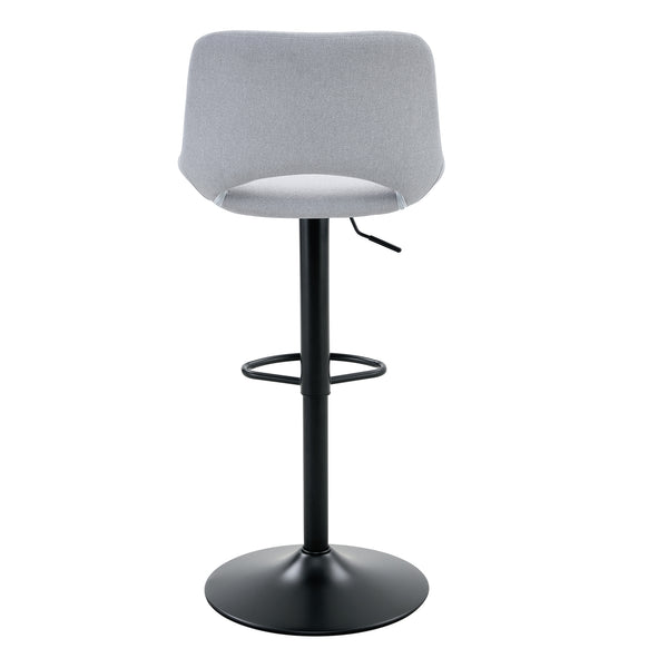 English Elm Set of 2 Pu Leather Barstools with Gold Footrest Curved Back for Kitchen Island W1151P383773
