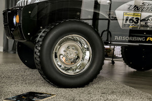 English Elm Modern Speed Jeep Twin Bed With Led Headlights, High-Gloss Finish, Metal Frame & Slat Kit Included B2741S00508