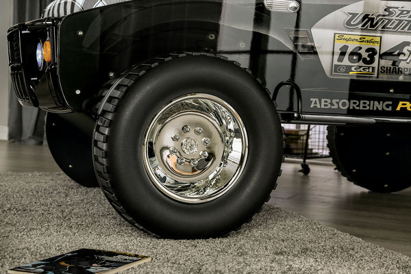 English Elm Modern Speed Jeep Twin Bed With Led Headlights, High-Gloss Finish, Metal Frame & Slat Kit Included B2741S00508