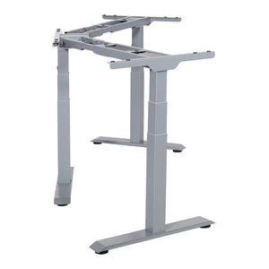 OSP Home Furnishings 3-way Adjustable Table Base with Three Height Positions for Dining or Work Surfaces Silver OYF333-SL