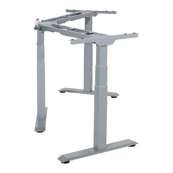 OSP Home Furnishings 3-way Adjustable Table Base with Three Height Positions for Dining or Work Surfaces Silver OYF333-SL