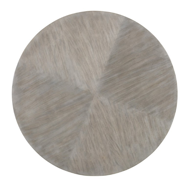 Hooker Furniture Melange Sculptural Guilded Cocktail Table With Primavera Veneer, Silver Leaf Insets & Casters 628-80458-95