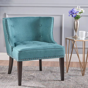 Christopher Knight Home® - Noble House - Adelina Contemporary Upholstered Accent Chair with Nailhead Trim