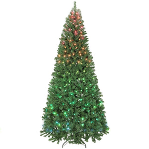English Elm 7.5ft Fir Christmas Tree with 450 Rgb Leds 12 Modes Remote and Built-in Timer T3971P396484