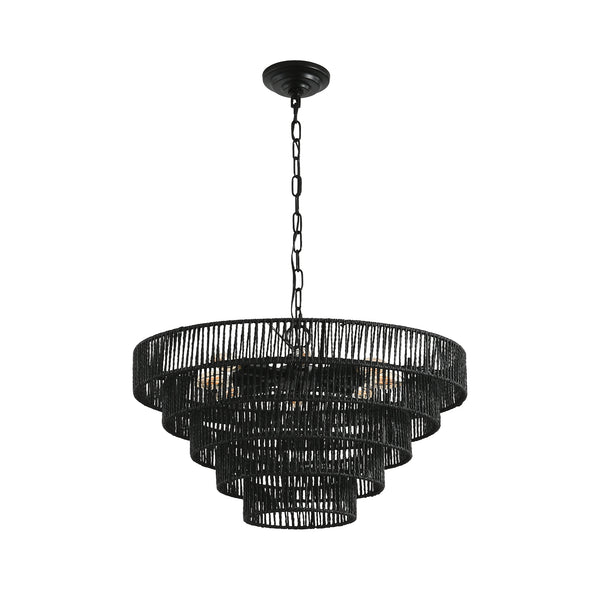 English Elm Modern Marble Resin Ring Pendant Warm Led Glow for Dining Rooms and Kitchen Islands W2312P415967