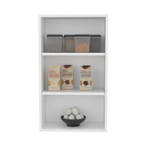 English Elm Wall Cabinet Aspen White Engineered Wood – 3 Spacious Shelves, Slim 38.6"L x 26"W, Modern Kitchen Storage B092P245918