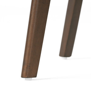 English Elm Caleb Mid Century Upholstered Dining Chairs Rubberwood Tapered Legs Set of 2 Mint,Walnut N768P379763M
