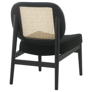 English Elm Quinne Cane Weave Accent Chair with Padded Seat for Bedroom or Living Room B062P451701