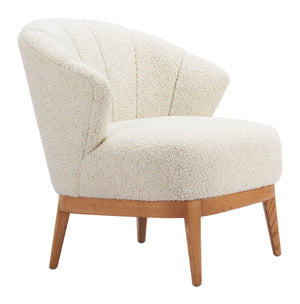 Zuo Modern Leque Accent Chair In Tawny Beige - Elegant Modern Design With Premium Comfort For Your Home Decor Beige 100% Polyester,Plywood,Ash Wood 110474-zuo-modern