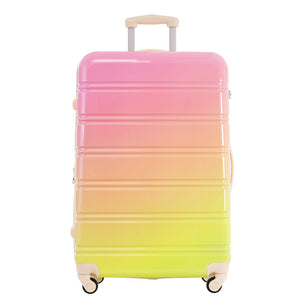 English Elm Hardshell Polycarbonate 3 Piece Luggage Set Spinner Wheels Tsa Lock Expandable Travel Multicolor Pink N732P184448U