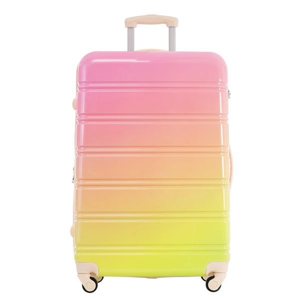 English Elm Hardshell Polycarbonate 3 Piece Luggage Set Spinner Wheels Tsa Lock Expandable Travel Multicolor Pink N732P184448U