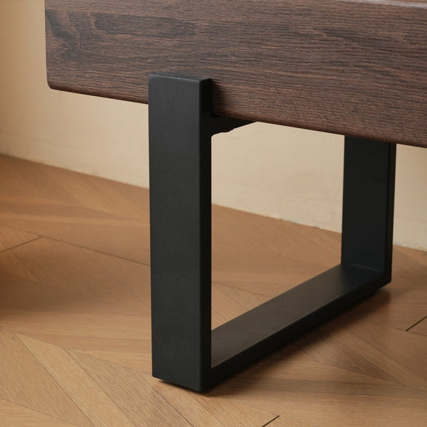 English Elm 59" Farmhouse Dining Bench with Metal Legs, 59x15.75" Sturdy Entryway Seat 250lb Capacity, Easy Assembly N752P293752P