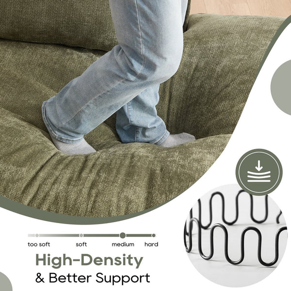 English Elm Modern Minimalist Modular Sectional Sofa - Stylish Cloud Couch With Right-Facing Chaise For Cozy Living W2959S00013