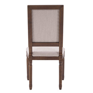 English Elm [set of 2] Cane Back Dining Chairs Rubberwood Fluted Legs French Provincial Style N767P263677B