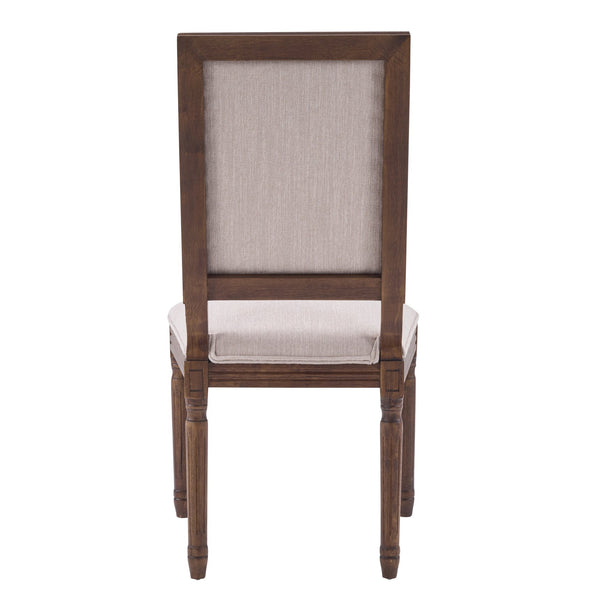 English Elm [set of 2] Cane Back Dining Chairs Rubberwood Fluted Legs French Provincial Style N767P263677B