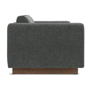 English Elm Jones 61 inch Loveseat with Eco-Friendly Polyester Upholstery, High-Density Foam Comfort & Durable Frame DARK GREY B136P364286