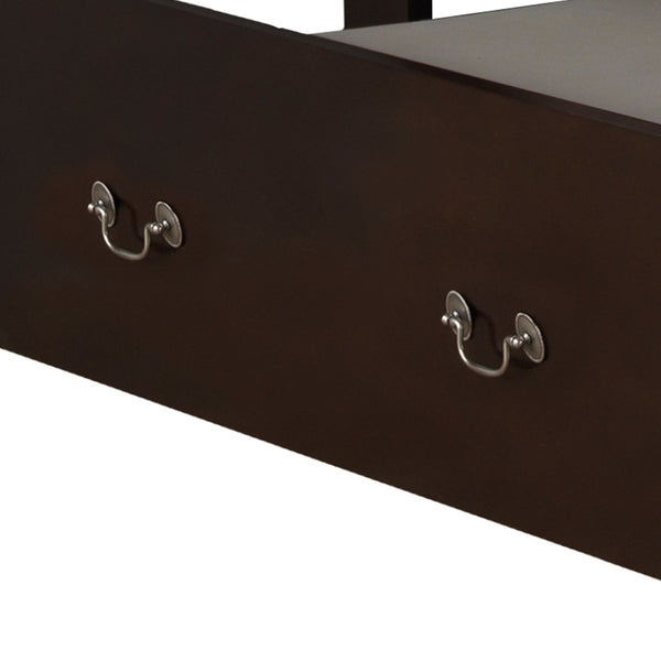 English Elm Elegant Cappuccino Trundle Bed – Stylish, Space-Saving Comfort For Guests & Kids' Rooms! B078S00334