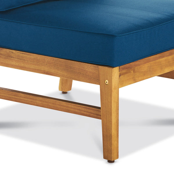 English Elm Perla Armless Accent Chair Tailored Low Profile Upholstered Seat for Living Room 58941.00RBLU