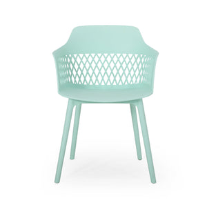 English Elm Christopher Knight Home® - AZALEA Weather-Resistant Outdoor Chair with Durable Polypropylene Frame, Minimal Modern Comfort Mint 25 L x 23.5 W x 22.5 H 68375.00MNT