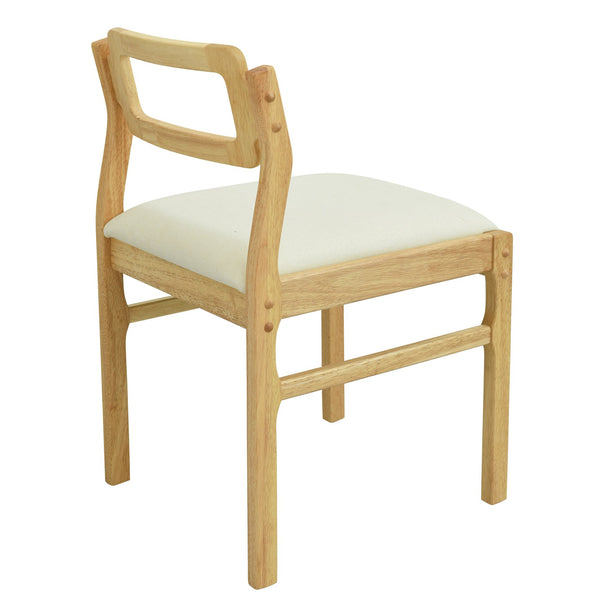 English Elm Topmax Rubberwood Extendable Dining Set with Drop Leaves and Linen Chairs for Four SP000080AAA