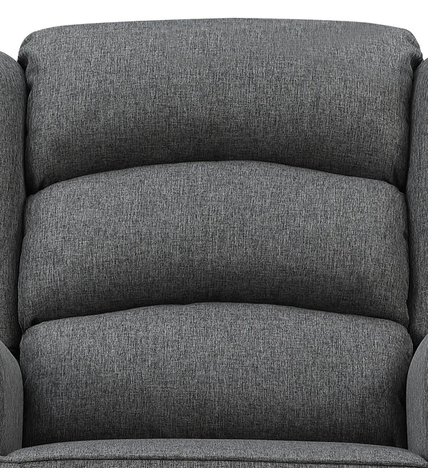 English Elm Fabien Gray Fabric Rocking Chair with Pocket Coil Seat, Solid Wood Frame, Cozy Foam Comfort B2726P291559