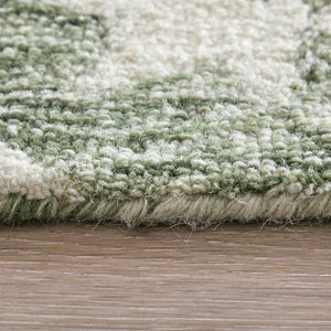 Feizy Rugs Belfort Hand-tufted Wool Rug In Classic Colors - Elegant Floral & Geometric Designs For Timeless Style Ivory,Green Wool 8698a28fgrn000f00