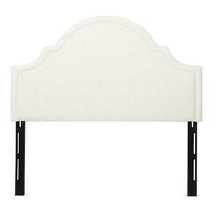 English Elm Catherine Upholstered Queen Headboard, Antique White Woven