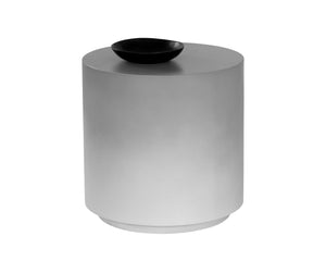 Sunpan Perfetti Contemporary End Table with Unique Ombre Finish in Grey and White for Modern Spaces
