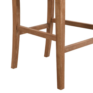 English Elm Christopher Knight Home® - 30.5 Inch Bar Stools Set of 2 with Upholstered Fabric Seats, Rubberwood Frame, 30.5" Height, 300 lb Capacity Beige,Wood N780P192217N