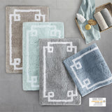 Madison Park Evan Transitional Cotton Tufted Bath Rug 24x72 MP72-3613 Seafoam