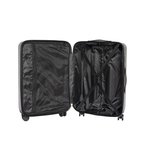 English Elm 2025 Hardshell Abs Luggage Set with Spinner Wheels and Built-in Lock for Secure Travel Gray W2710P453976