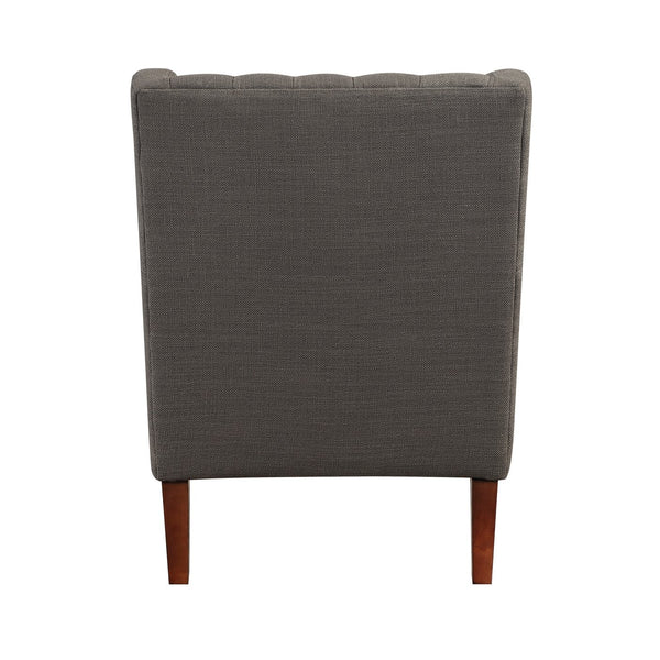 English Elm Classic Wingback Button-tufted Accent Chair Plush Foam Seat Solid Wood Legs Formal Style B011P419469