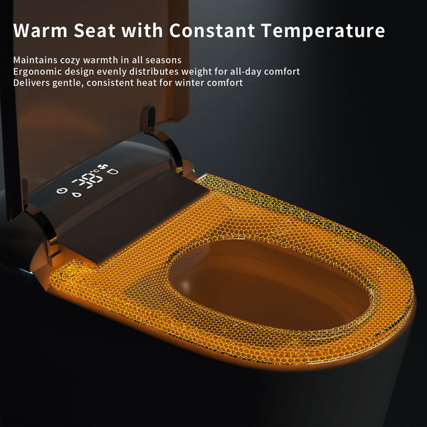 English Elm E40 Smart Toilet Bidet Combo with Heated Seat Auto Flush and Hands Free Spa Bath W3402P442697