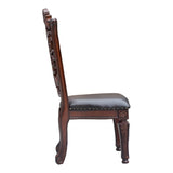 English Elm Brown and Cherry Side Chair With Nailhead Trim (Set Of 2)